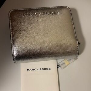 Marc Jacobs Metallic Silver Wallet